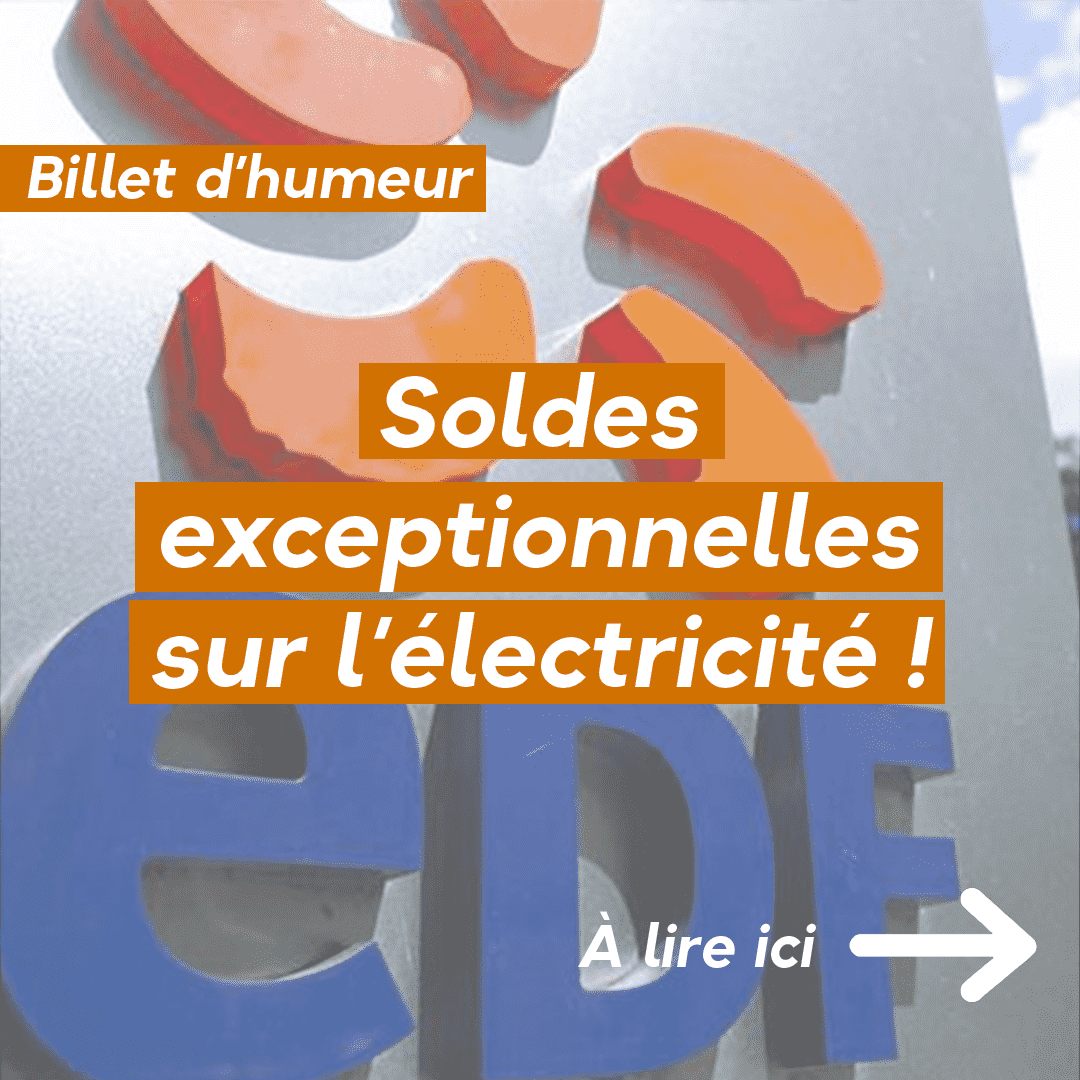 Soldes exceptionnelles sur l’électricité !