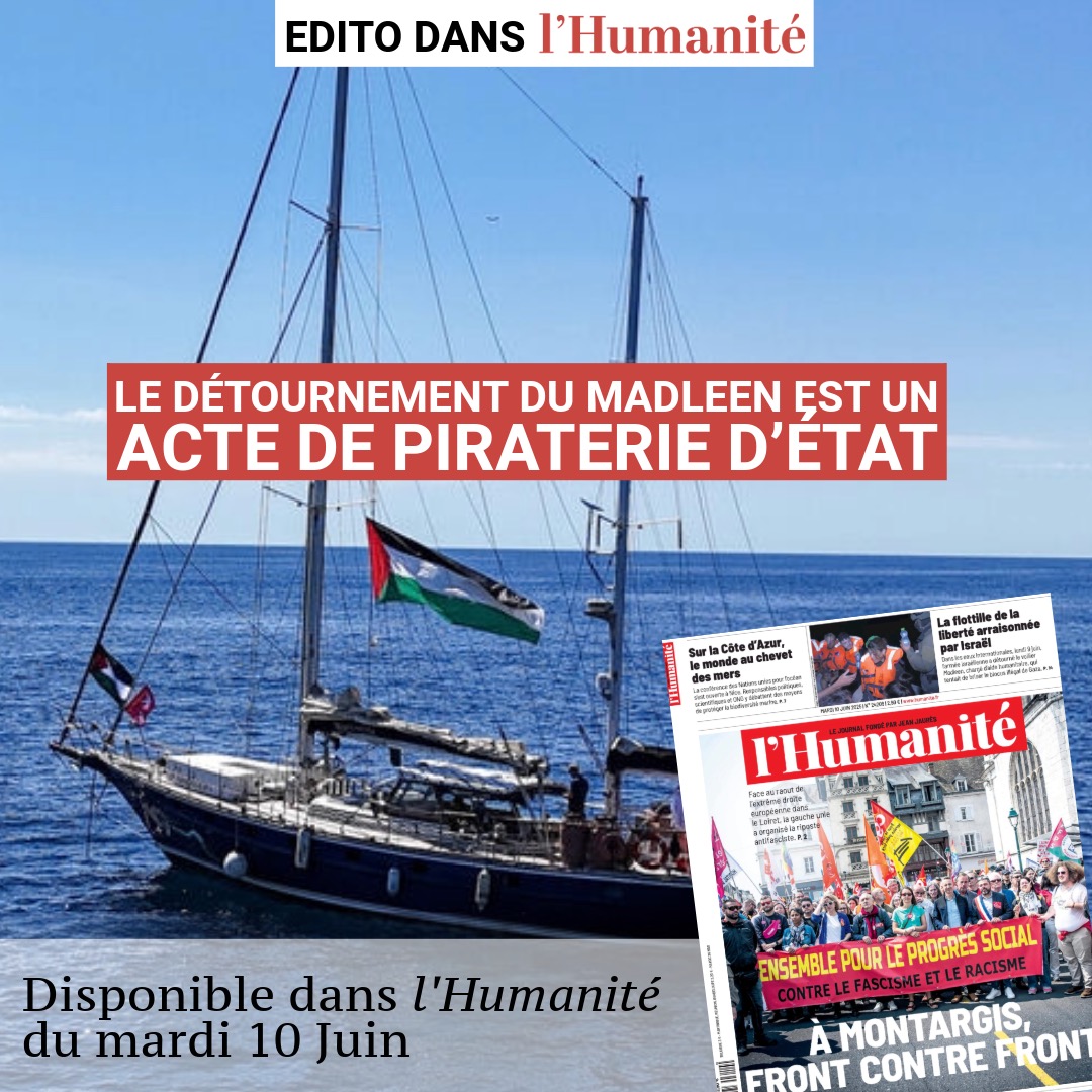Le détournement du Madleen est un acte de piraterie d’État