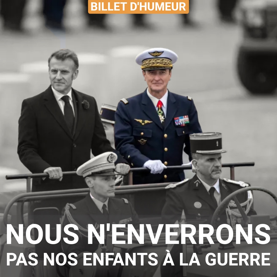 Nous n’enverrons pas nos enfants à la guerre