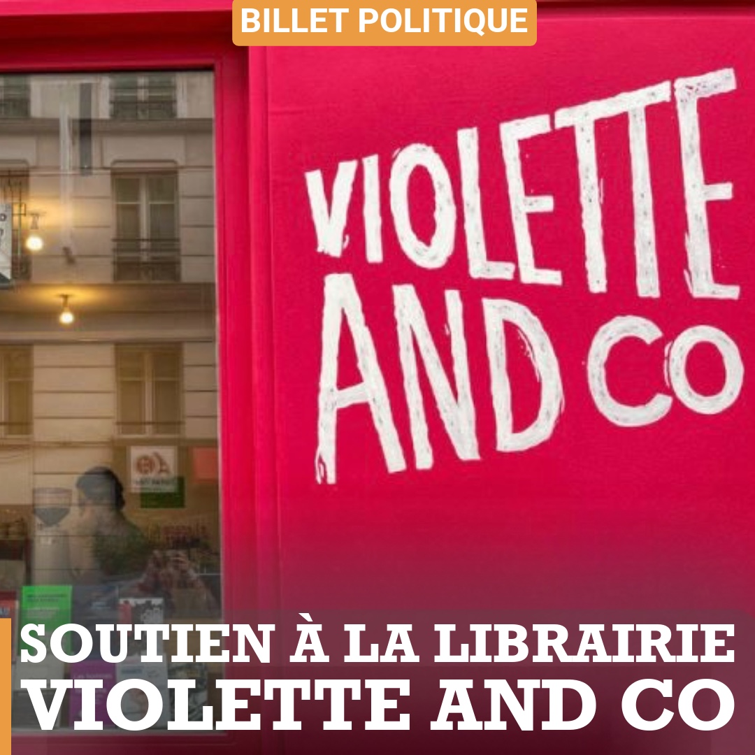 Soutien à la librairie Violette and co