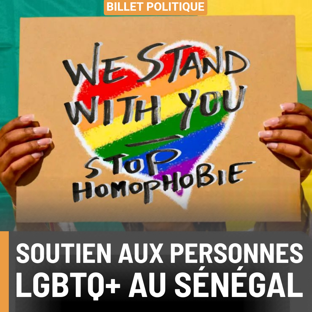 Soutien aux personnes LGBTQ+ au Sénégal