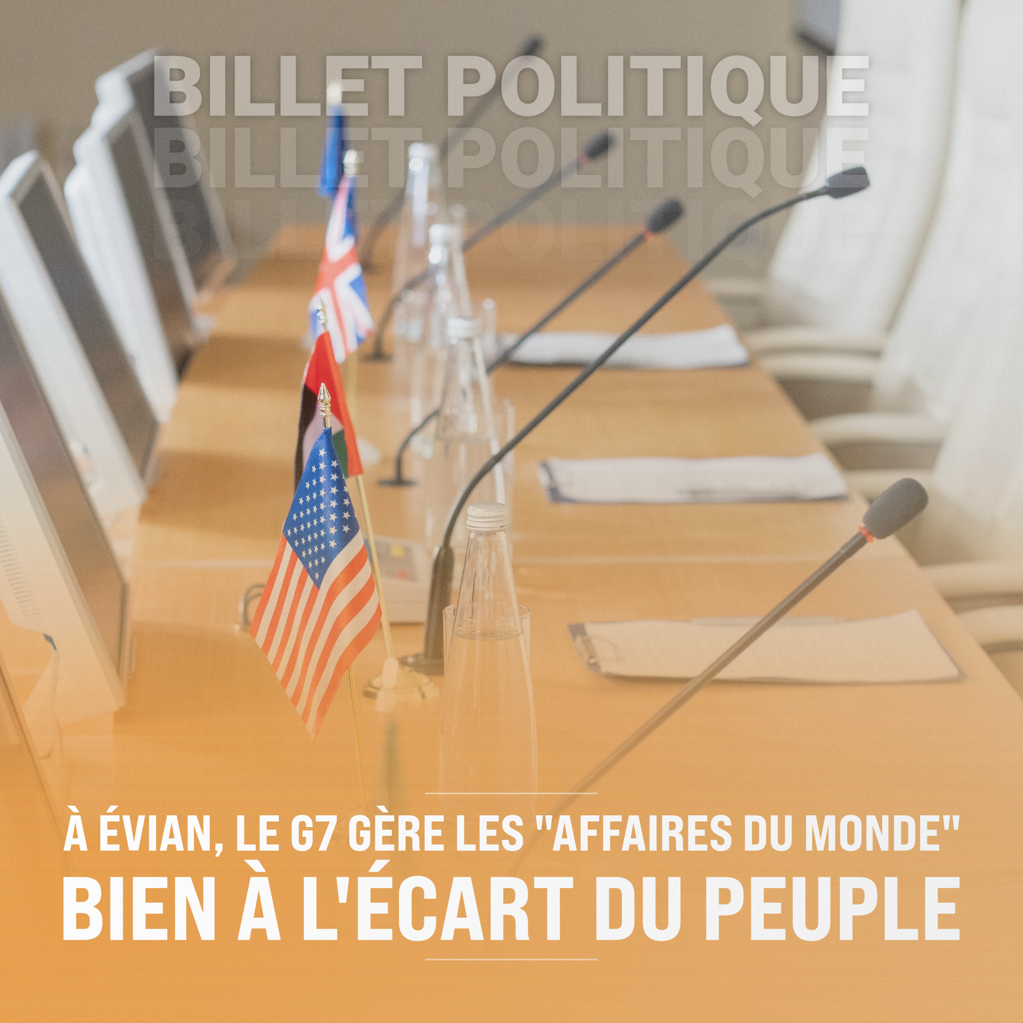 À Évian, le G7 gère les « affaires du monde » bien à l&rsquo;écart du peuple