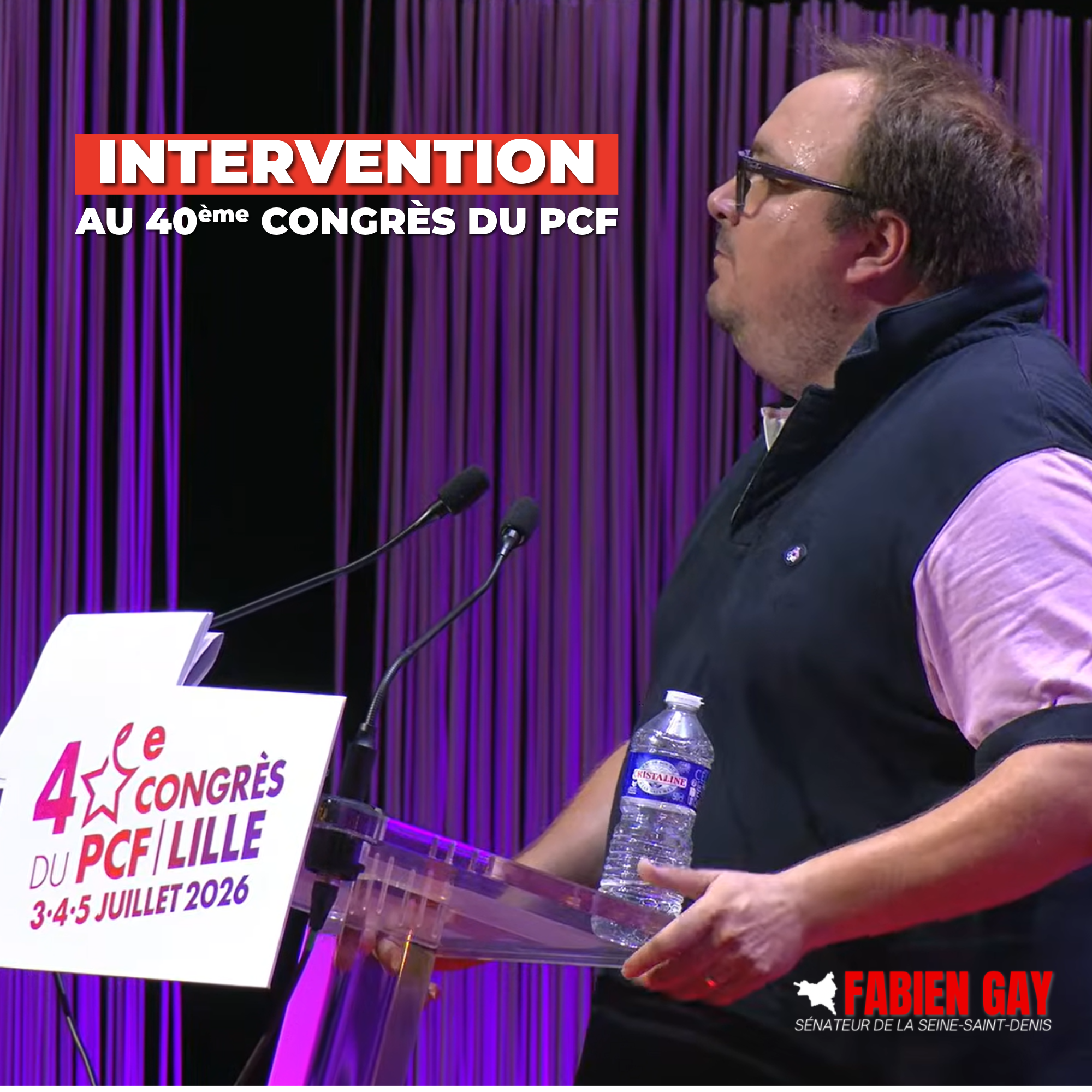 Intervention au 40ème congrès du PCF