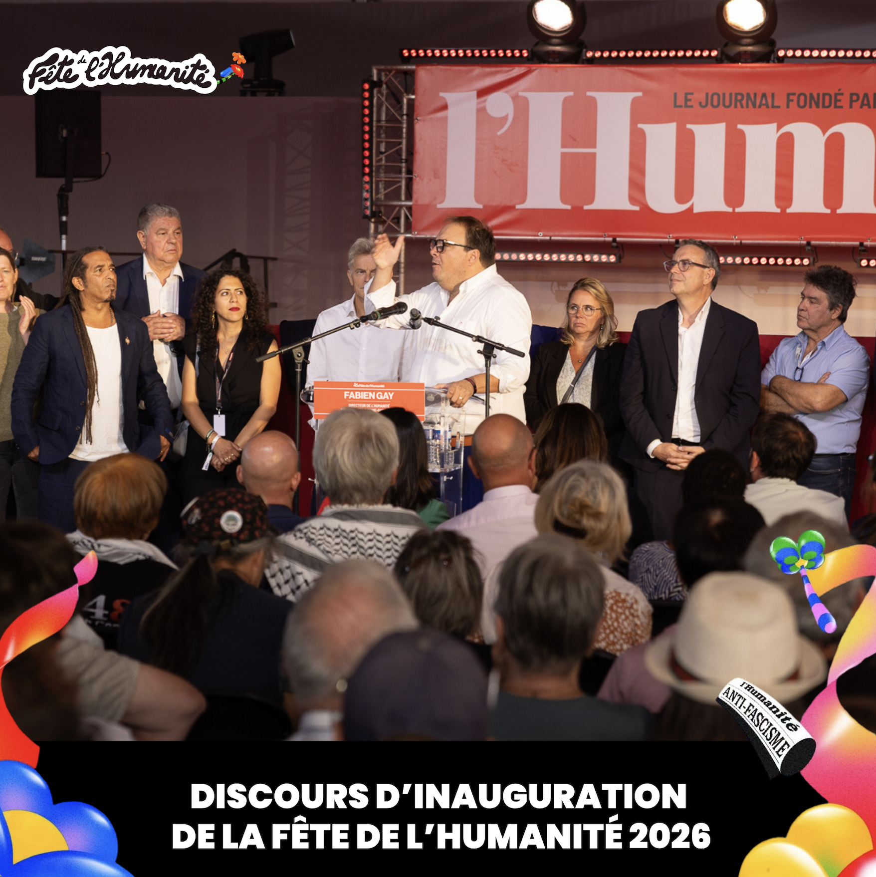 Discours d’inauguration de la 91ème édition de la Fête de l’Humanité