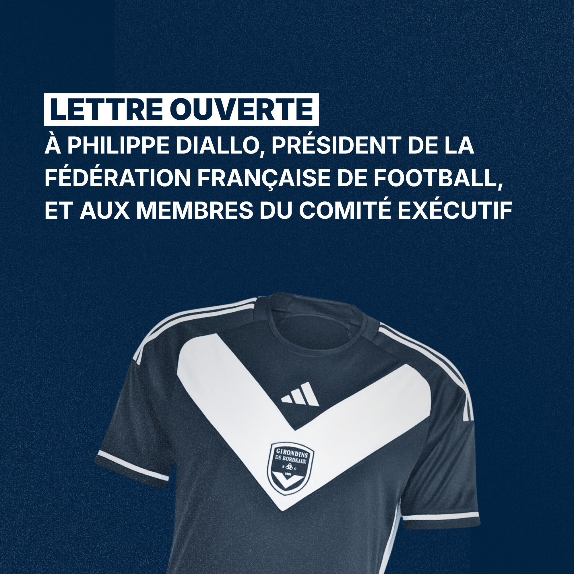 Lettre ouverte à Philippe Diallo, président de la Fédération Française de Football, et aux membres du Comité exécutif.